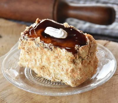 Millefeuille Caramel - Atomic Dessert Pastry Wholesale, Desserts Wholesale, Desserts in Pan, Family Desserts, Sirup Desserts, Desserts in Bowl, Atomic Desserts, Pastry, Cakes